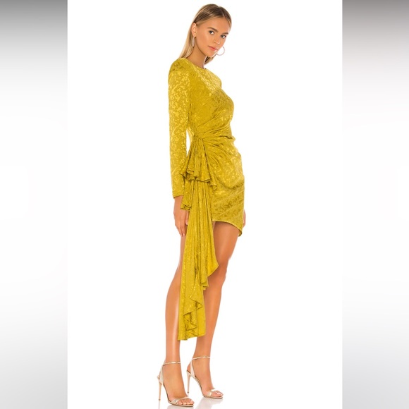 Lovers and Friends Matilda Mini Dress in Citron Green - Picture 2 of 6